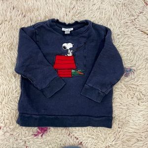 Toddler size 4 Lacoste snoopy sweatshirt